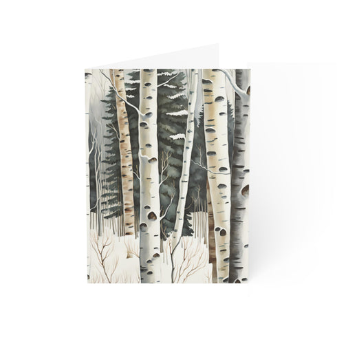 Winter Aspen Trunks - Fine Art Greeting Cards